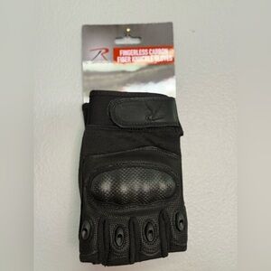 Rothco Fingerless cut resistant carbon hard knuckle gloves